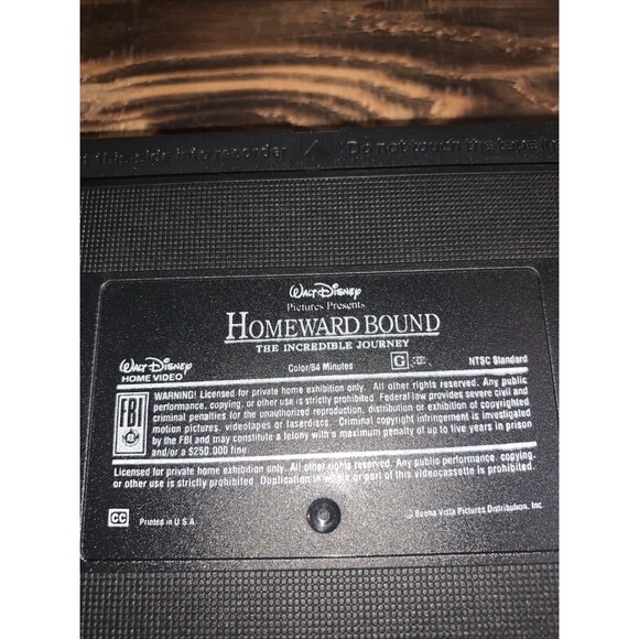 Homeward Bound: The Incredible Journey (1993) VHS | Michael J Fox *** Not Tested - Picture 6 of 9